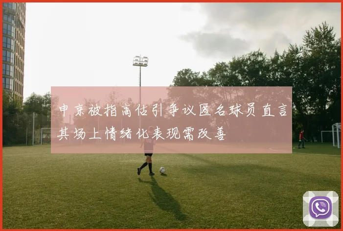 申京被指高估引争议匿名球员直言其场上情绪化表现需改善